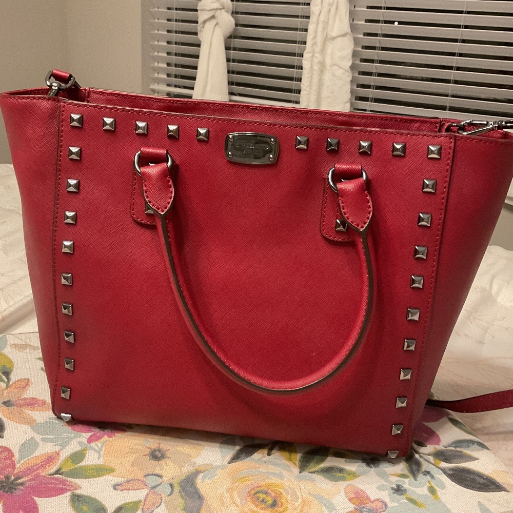 Michael Kors studded medium tote bag